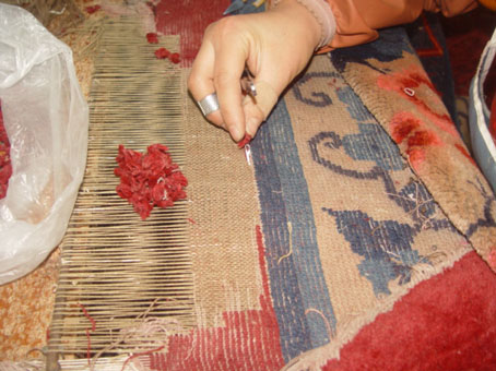 徐氏博物馆中仅有的一条西藏虎皮纹地毯